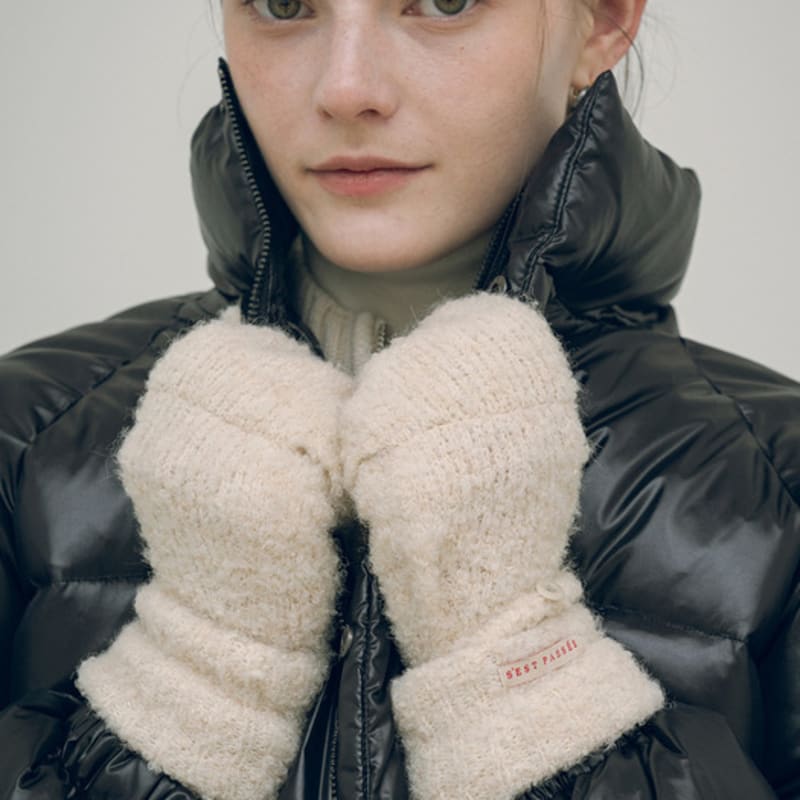 

Siyazu SIAC3035 Перчатки с пряжками_Кремовые Cream