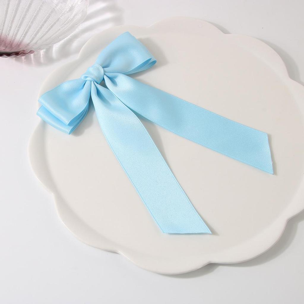 Ballet Style 4cm Bow Duckbill Hair Clip - Sweet Ribbon Hair Accessory