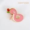  Cartoon Snake Brooch For Women Men Exquisite Enamel Animal Pins Versatile Cute Corsage Clothing Accessories Gifts