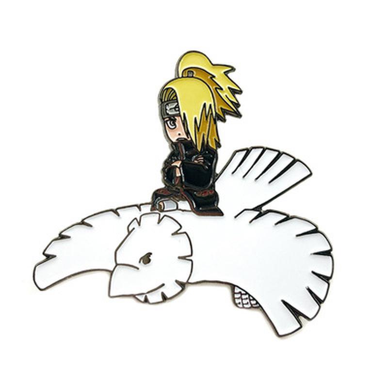

Брошь в стиле аниме Наруто Акацуки Дейдара Учиха Итачи брошь мультфильм металлический значок украшение для сумки