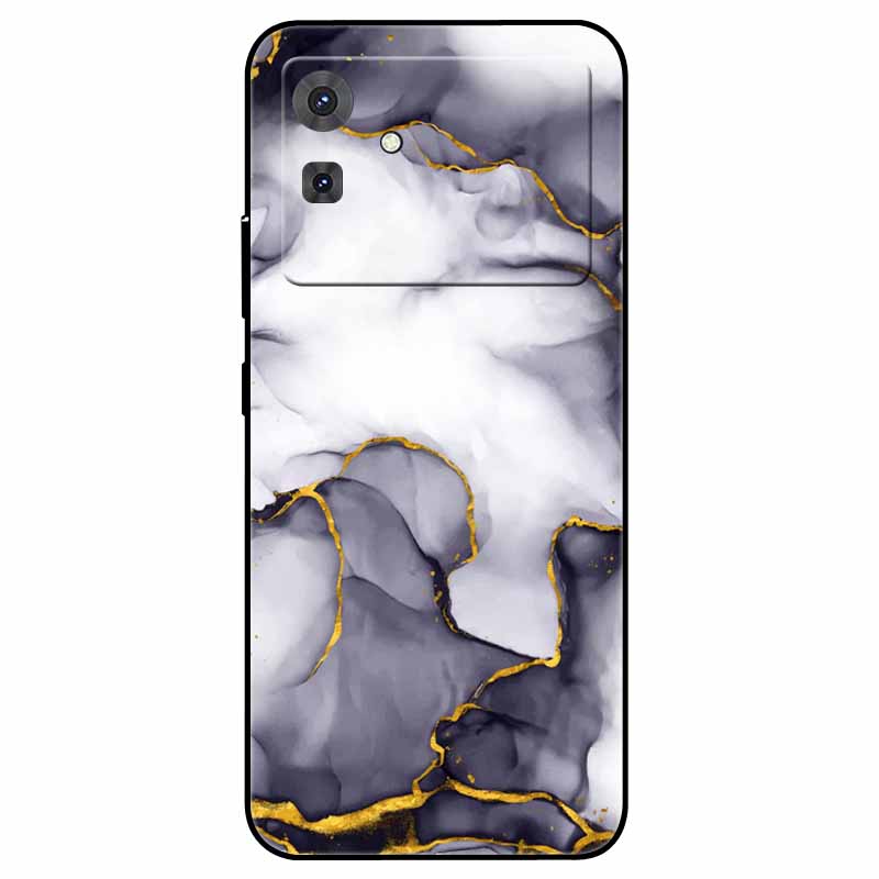 For Cubot Note 21 Case Flower Marble Silicon TPU Soft Phone Bag Cover for CUBOT Note 21 2023 COOL Printing Fundas for Note21