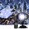 Christmas Snowfall Projector Lights Outdoor Snowflakes Projector Lights Waterproof Snow Flurries Landscape Spotlight with Remote