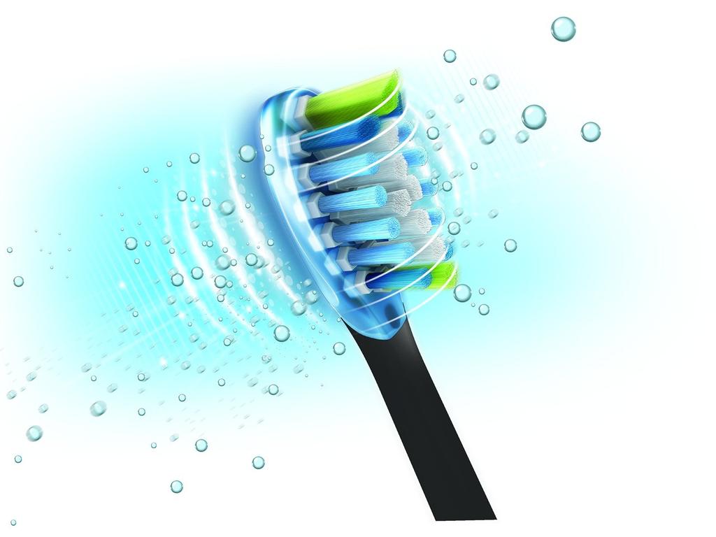 Philips Sonicare Replacement Brush Premium Clean Brush Head Regular Size Black Set of 3 Adaptive Clean Brush (Genuine) HX9043/31 (Formerly Head)