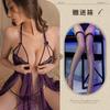Sex Underwear Sexy Lace Temptation Suspender Nightdress Hot Hollow Petal Skirt Women's Transparent Pajamas