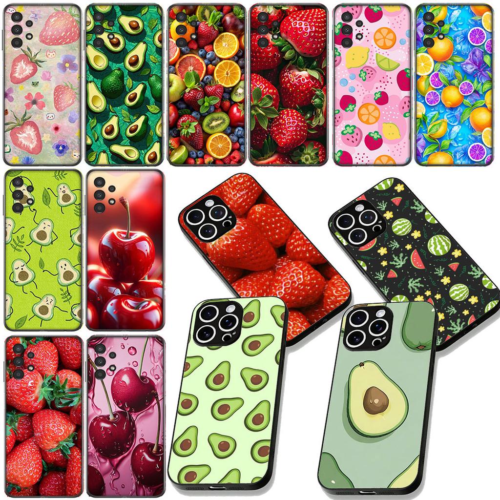 Cherry Strawberry fruit Summer Avocado cherry Case for Motorola Moto Edge 70 60 Fusion NEO Pro G Stylus G56 G96 G52 G04 G05 20