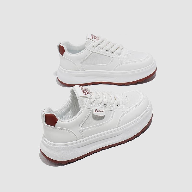 Women Platform Sneakers High Top Lace-Up Casual Shoes Comfortable Breathable Chunky Tennis Shoes