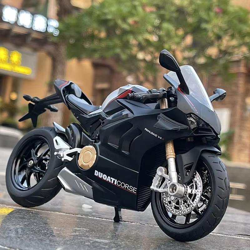 

1:12 Ducati Panigale V4S Alloy Cross-country Motorcycle Model Simulation Toy Street Motorcycle Model Collection Kids Gift M17