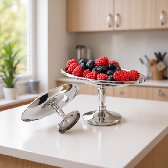 Stainless Steel Ice Cream Cup with Base Metal Dessert Bowl for Pudding Fruit Salad Multi-Purpose Serving Bowl for Parties And Restaurants