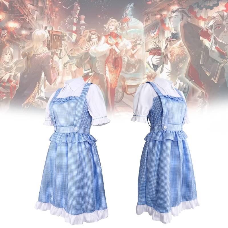 V Identity Dorothy Anime Cosplay Costume Lolita Polyester Dress For Girls Gift