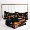 Mushroom Comforter Sets Natural Wild Fungus Bedding Sets Botanical Plants Duvet Set with 3D Printed Bedding