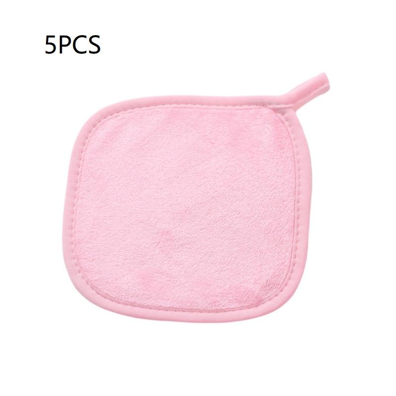 5/7ks utěrky na obličej z mikrovlákna, opakovaně použitelné utěrky na odlíčení, ručníky na make-up, hloubkově čistící podložky na obličej, kosmetické nástroje pro péči o pleť