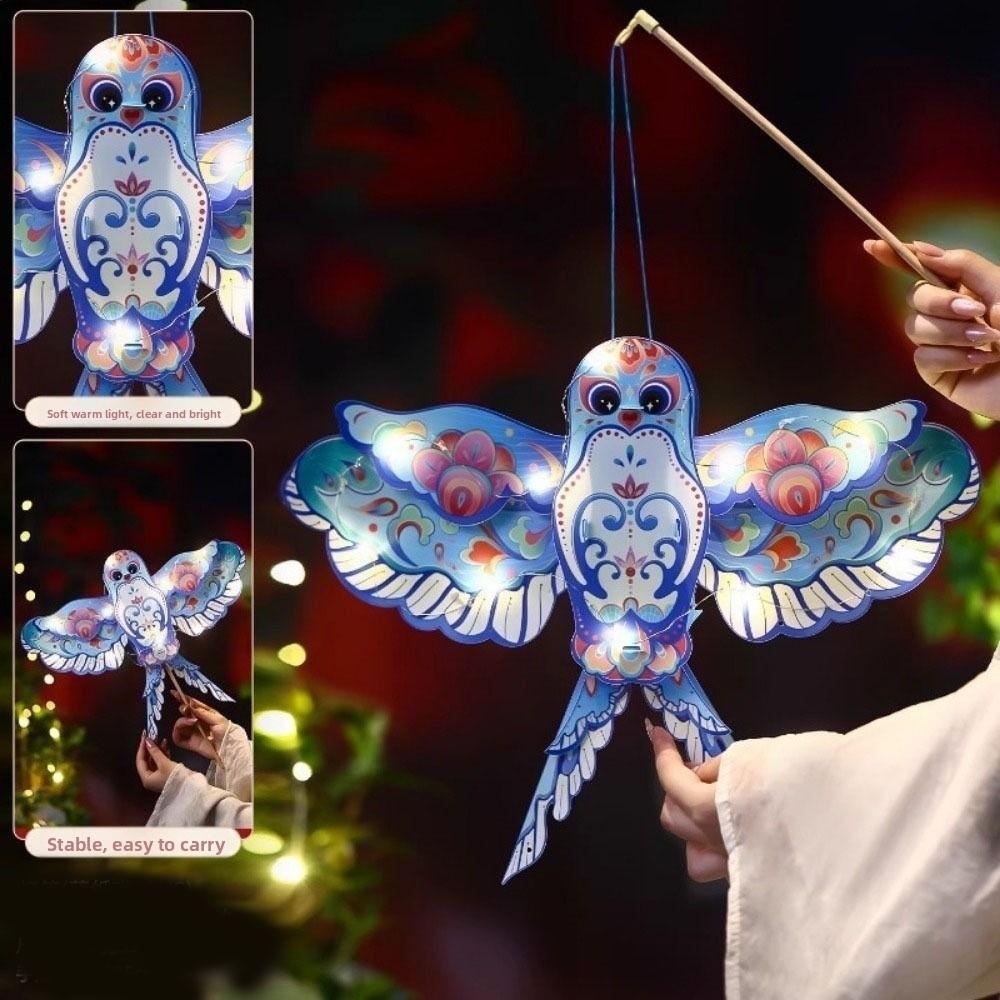 Handmade Mid-Autumn Festival Lantern DIY Luminous Paper Children's Handheld Lantern Portable DIY Material Bag