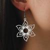 Cazador Stainless Steel Large Flower Drop Earrings for Women Bohemian Dangle Earrings Aesthetic Jewelry Wedding Gift 2026 New In
