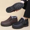 Pánské zimní ležérní boty Silná podrážka Protiskluzové Plyšové Sametové Kožešinové Boty Kotníkové Boty Pro Muže Zimní Boty Venkovní Sněhule Nazouvací Boty