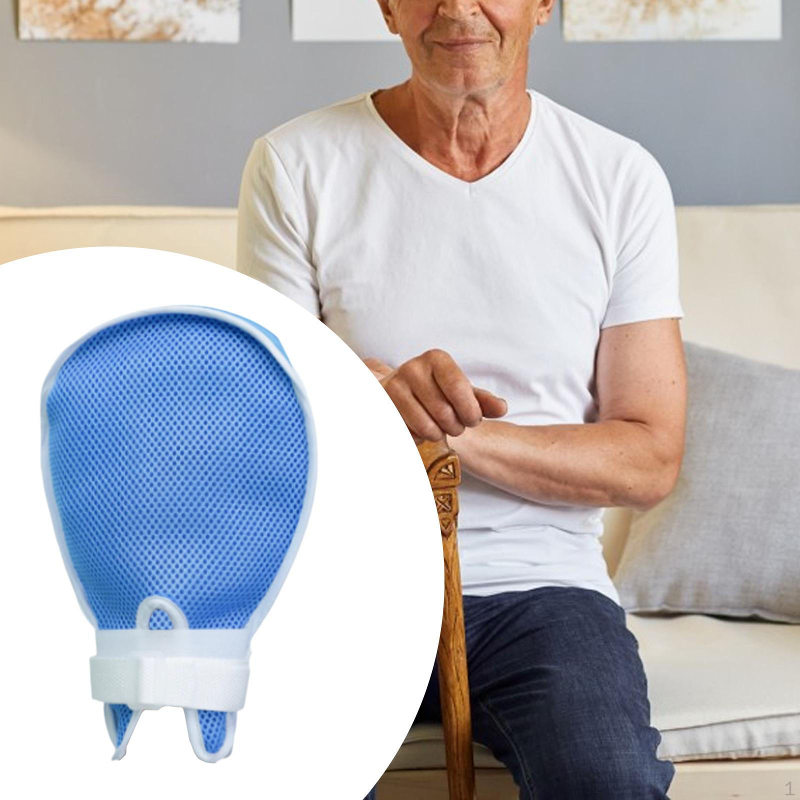 

Перчатка для ограничения рук для мужчин и женщин, регулируемая, легкая, портативная, охранная перчатка Blue