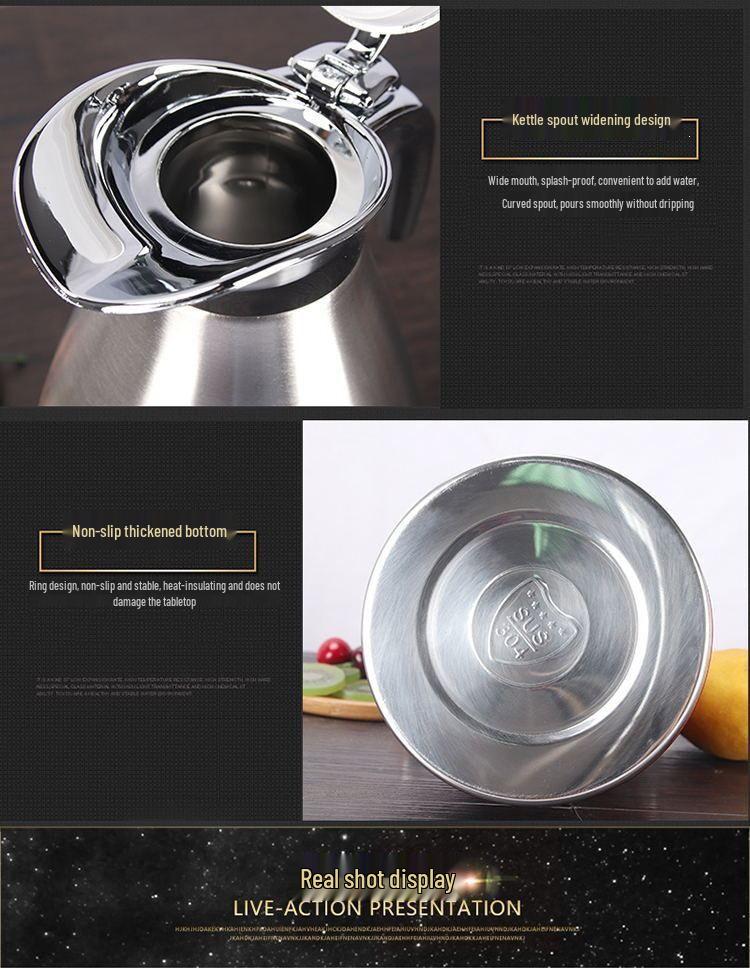 304 Stainless Steel Vacuum Insulated Water Bottle & Thermos - Large Capacity Kettle