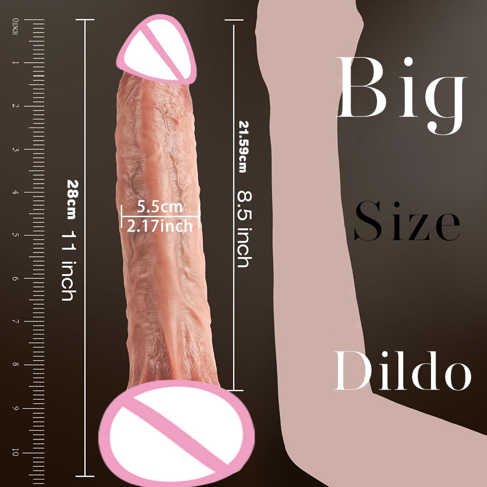 Realistic Dildo Silicone Dick Penis With Strong Suction Cup Testicles Veins For Anal Play Experience Adult Sex Toy For Women