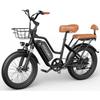 Bicicletă electrică KICKWEY LD20 pentru navetă, pentru adulți, cu roți de 20" x 3.0" (fat tire), E-Bike City cu baterie de 48V 15.6Ah, afișaj LCD pentru deplasare urbană