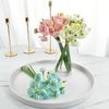 Small Tea Rose Lotus Bunch Fake Flower Simulation Artificial Camellia Hand Bouquet Decorative Ornament Wedding Photo Props