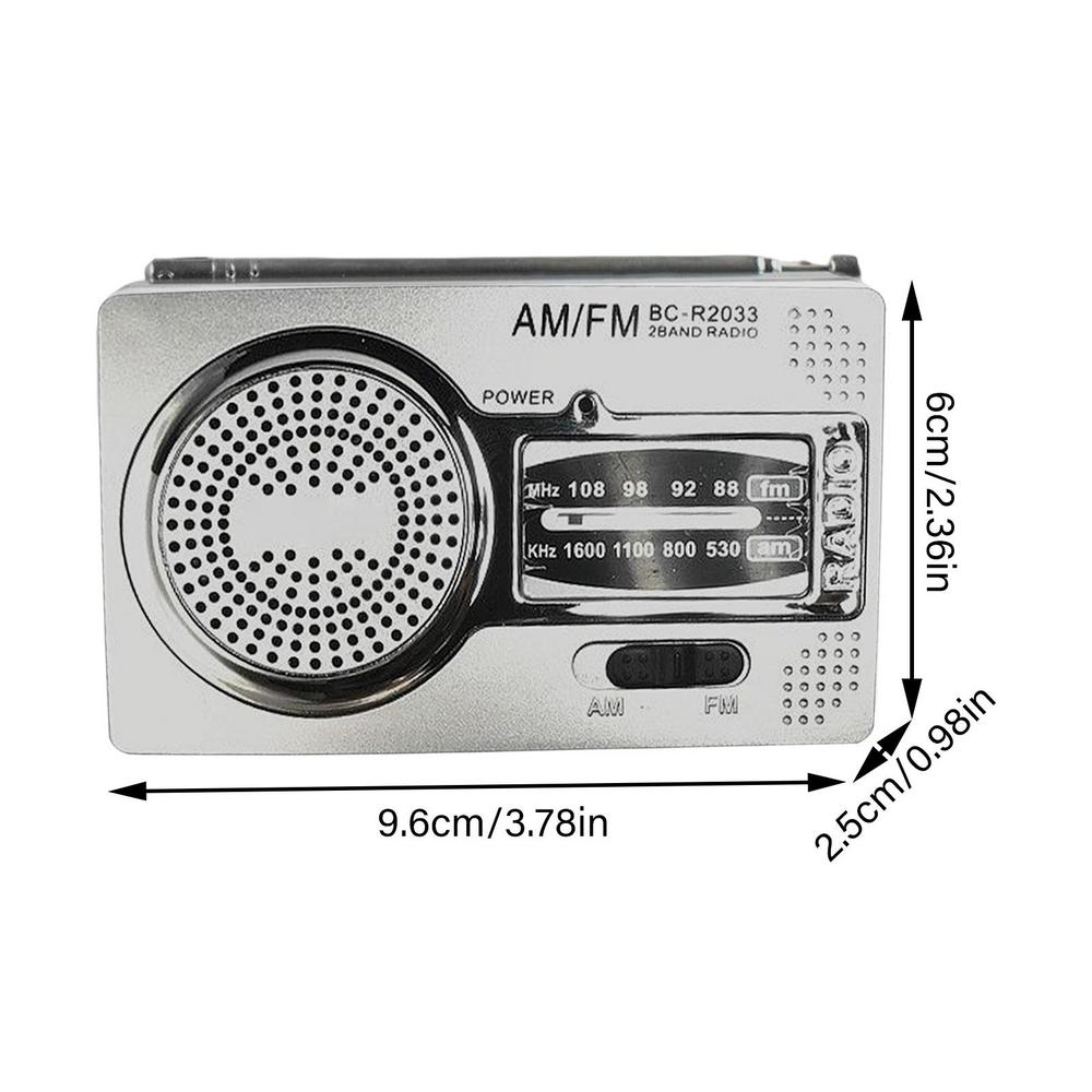 Battery Operated Radio Mini Compact Transistor Radios Great Reception Earphone Jack Portable Transistor Radio For Walking