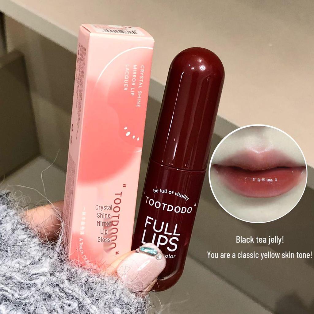 Toot Dodo Crystal Bright Mirror Lip Glaze: Moisturizing, Radiant, Youthful Lip Color for Spring/Summer