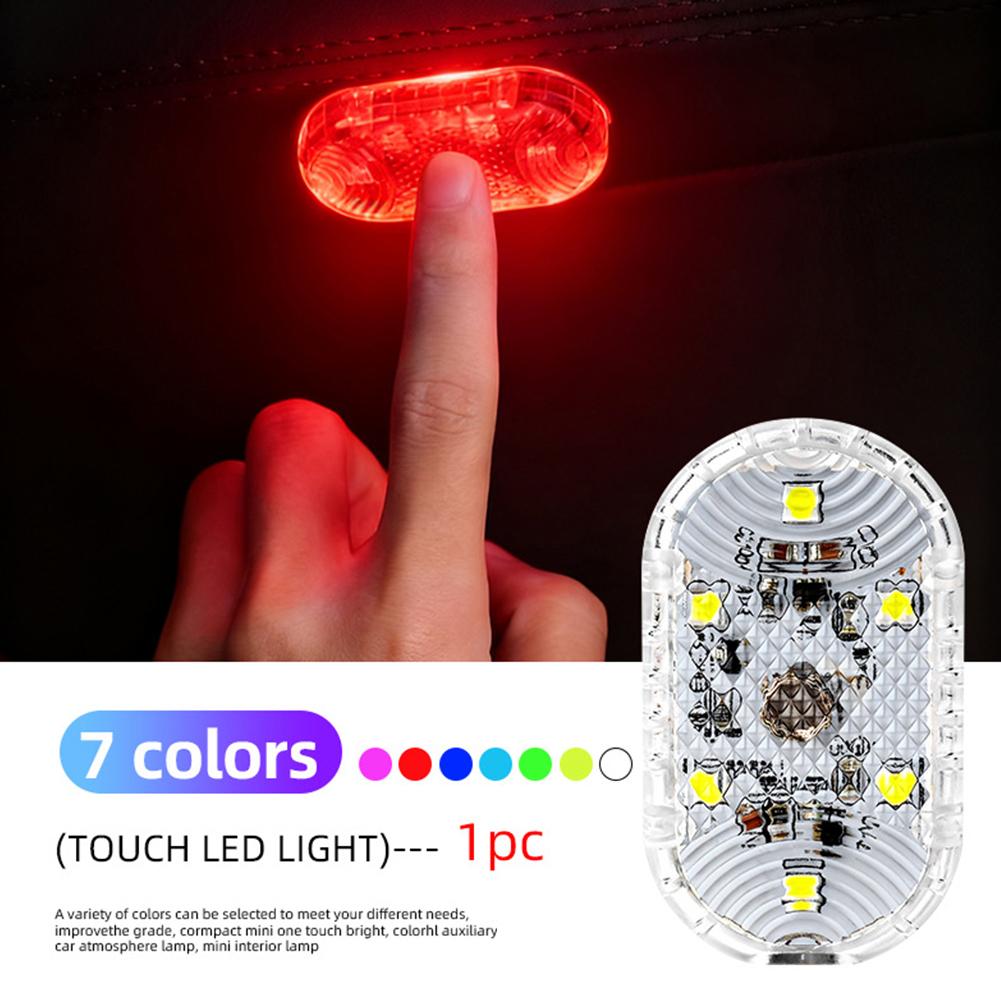 Car  Touch Sensor LED Ambient Light LED Lamp Car Ceiling Lamp Reading Light Auto Night Reading Light Interior Lights