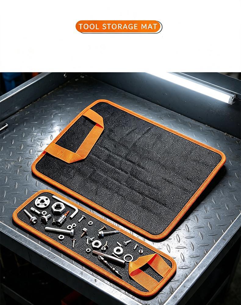 Double Sided Magnetic Tool Mat Set 3/4Pcs Non Slip Parts Organizer Holder For Wrenches Socket Screws Auto Repair Garage Workshop