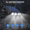 Powerful 4 LED Solar Security Lights Outdoor Decor Sensor Motion 3 Modes Street Waterproof Lamp Wall Night Work Light for Garden