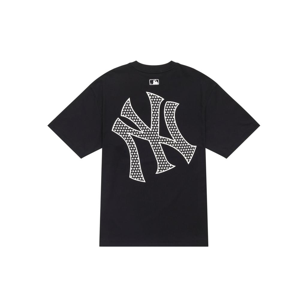 New MLB SS24 Drop Shoulder Sleeve T Shirt Unisex Black 3ATSX0143-50BKS
