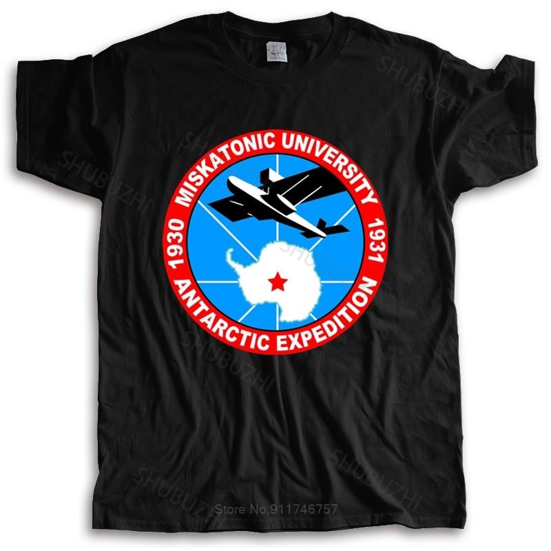 t-shirt men crew neck tees Miskatonic University 1930 Antarctic Expedition Ii Vintage T-Shirt Lovecraft cotton tshirt