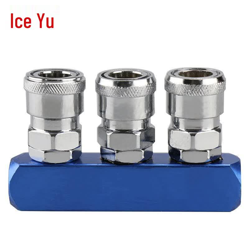 Bingyu BJls-179 C-Type Pneumatic Quick Connector CN plug (adapter included) Straight Three-Way