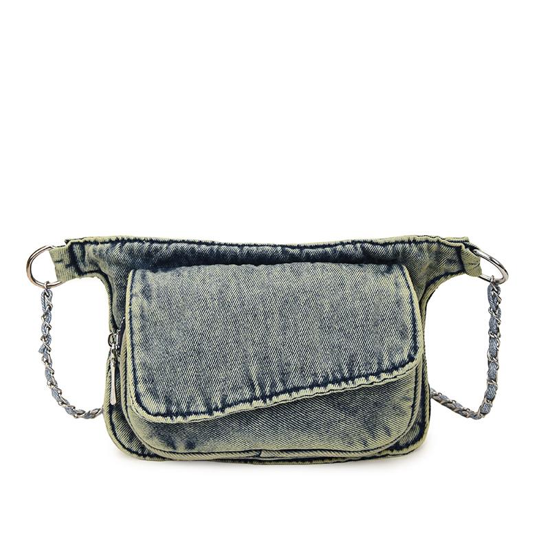 

Chain Casual Denim Women s Crossbody Bag 2026 New Hot Selling Versatile Waist Bag Fashiable Women s Bag Bolsas De Mujer