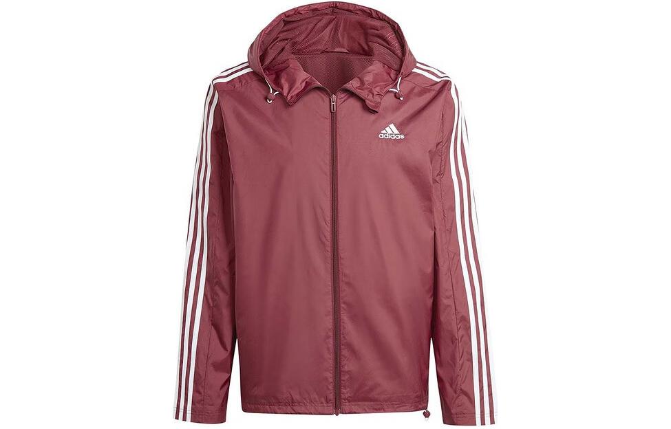 Adidas Essential3 Stripes Jackets & Coats Men s Dark Red IS1335 XL