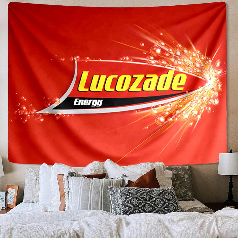 Lucozade Printed Tapestry, Unique Design Tapestry, Wall Decor for Bedroom,Livingroom, Playroom,Heartwarming Fan Holiday Gifts