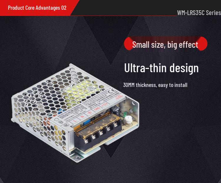Ultra-thin DC 35W 12V Power Supply for Monitoring & 3D Printer Equipment