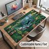 Floral Garden Theme Customized Mouse Pad Personalized Print Name Text Desk Mat For Home Office Table Decor