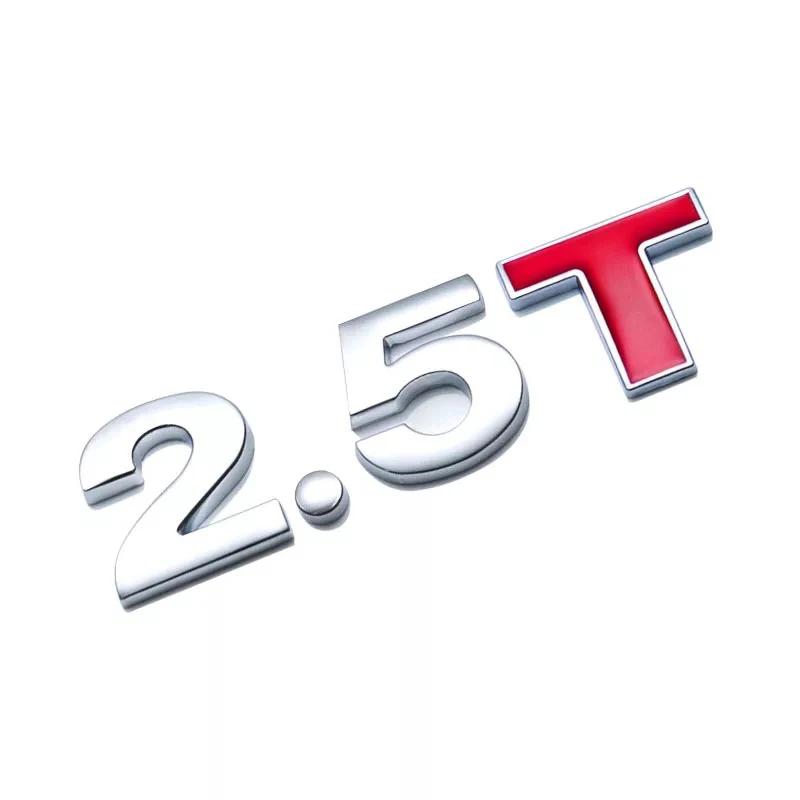 Car Trunk Tail Displacement Standard Decals 1.0 1.2 1.4 1.5 1.6 1.8 2.0 2.2 2.4 2.5 2.8 3.0 T Car Badge Emblem Styling Stickers