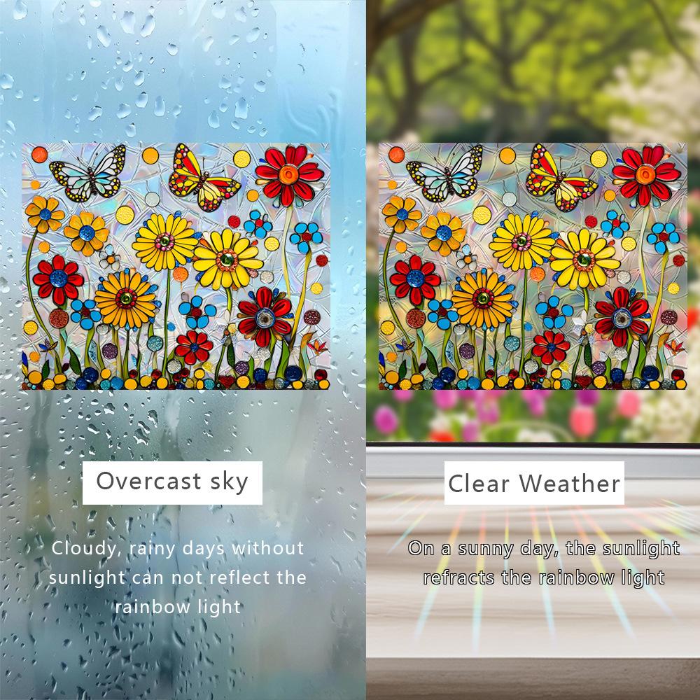 Home Decor Beautiful Sun Catcher Crystal Ornament Colorful Window Hanging For Patio Decor Window Decoration Garden Decoration