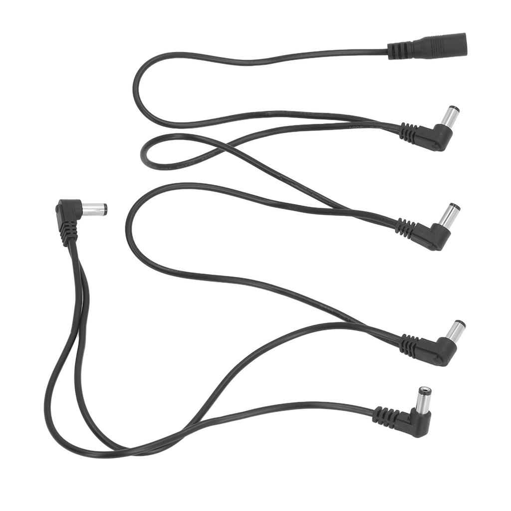 1 To 5 Guitar Effect Pedal Power Supply Splitter 5 Way Right Angle Plug Effects Pedal Power Cable