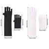 Black White Nail UV Blocking Gloves Polyester Nail Painting Gloves Nail Art Glove  Nail Art