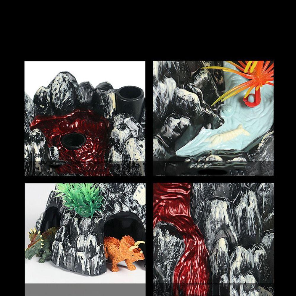 PVC Dinosaur Simulation Volcano Safety Material Volcano Simulation Scene Figure  Experiment Action