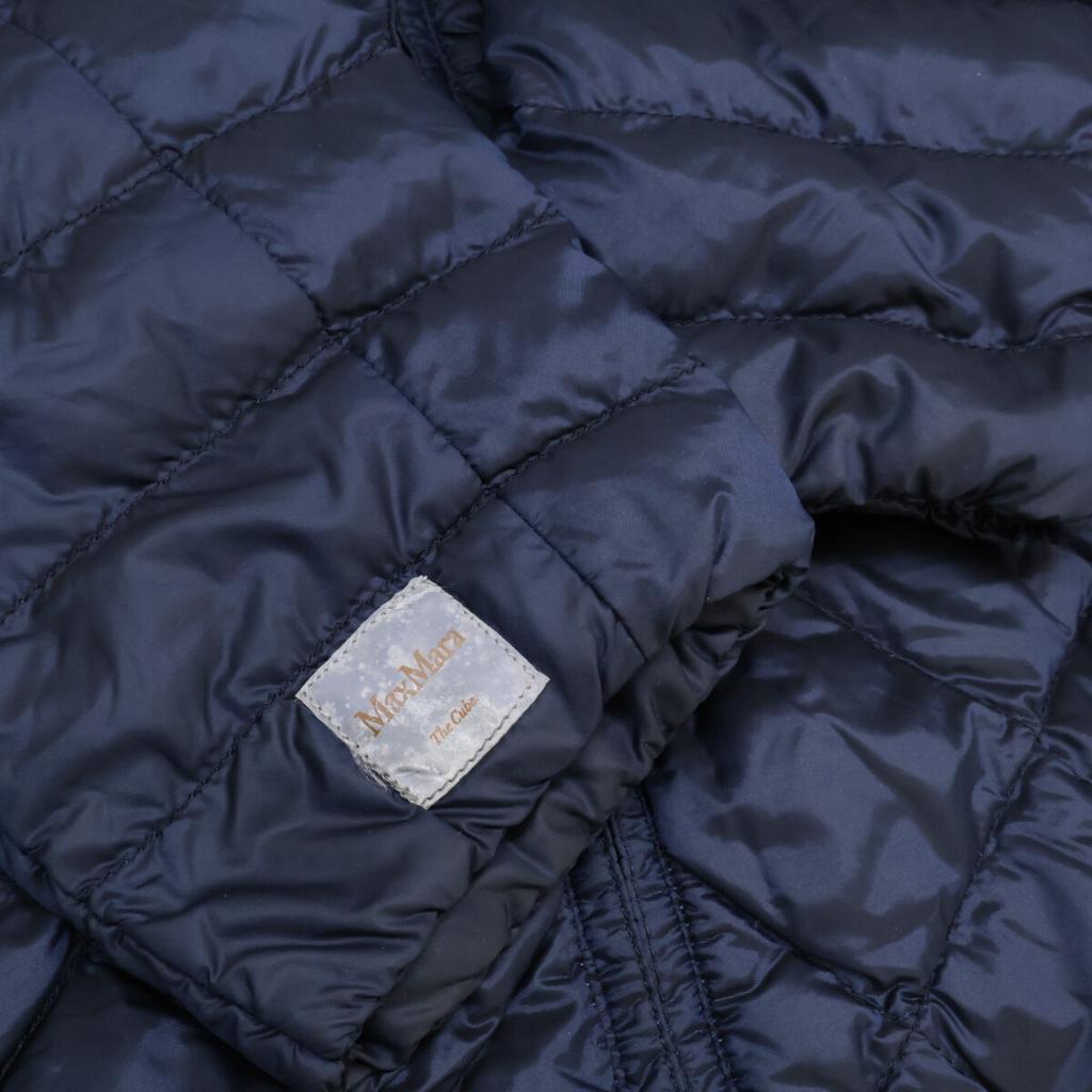 Max Mara Navy Nylon Quilted Down Jacket Jacket 38 NavyUsed
