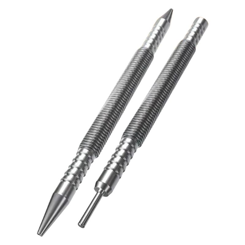 

Pack Of 2 Double Head Spring Nail Setter Hammerless Punch Nail Tool Hinge Pin Tool For Precise Control And Easy Use 1