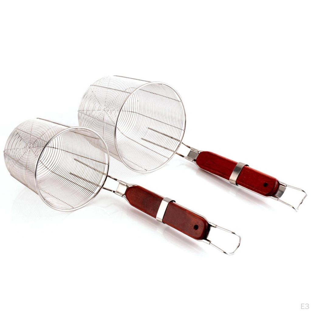 Noodles Colander Food Pasta Boil Basket Sifter Kitchen Utensil Deep Fry