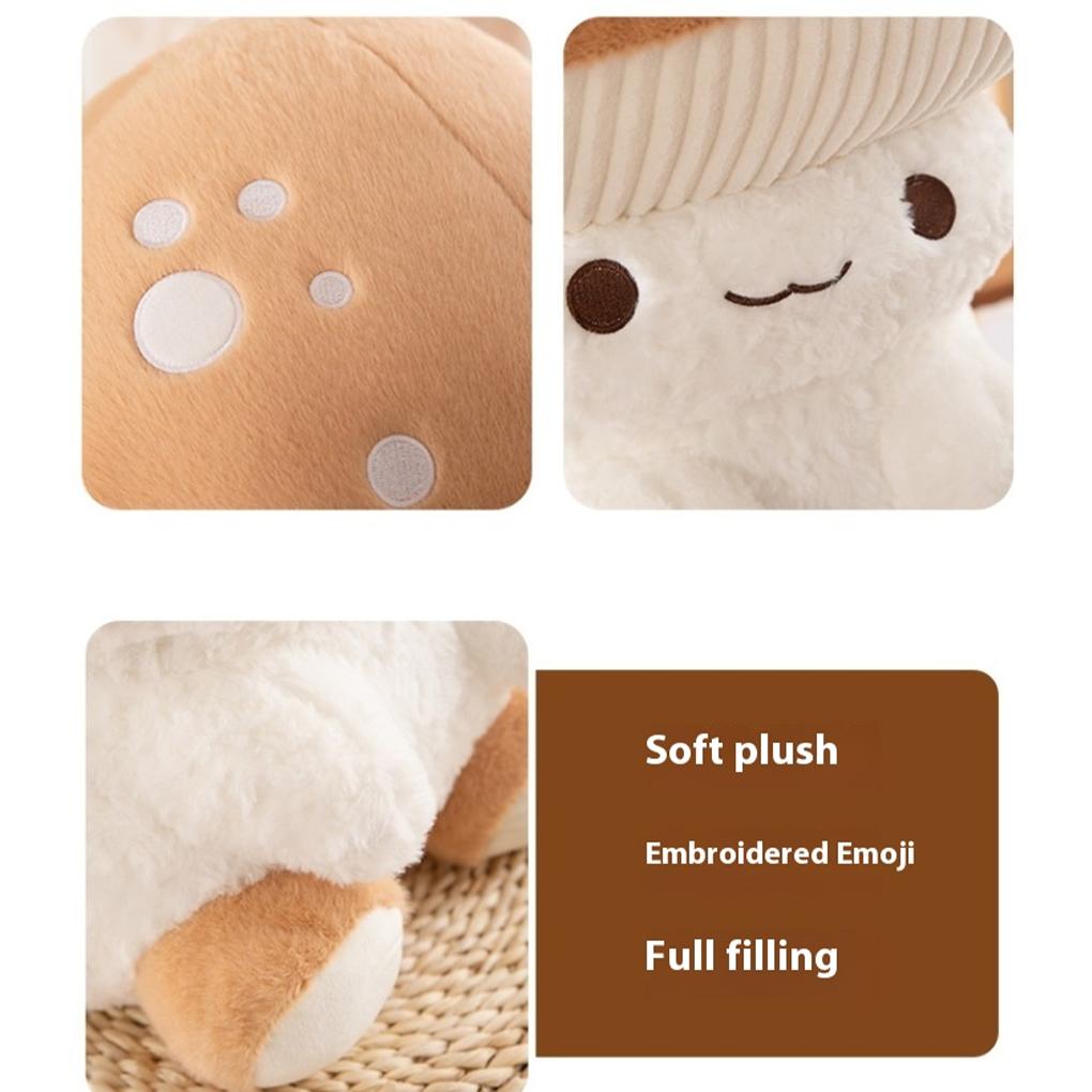 Compact Giant Mushroom Plushie Soft Fabric For Unique Entertainment Venue Compact And Adorable Mushroom Pillows