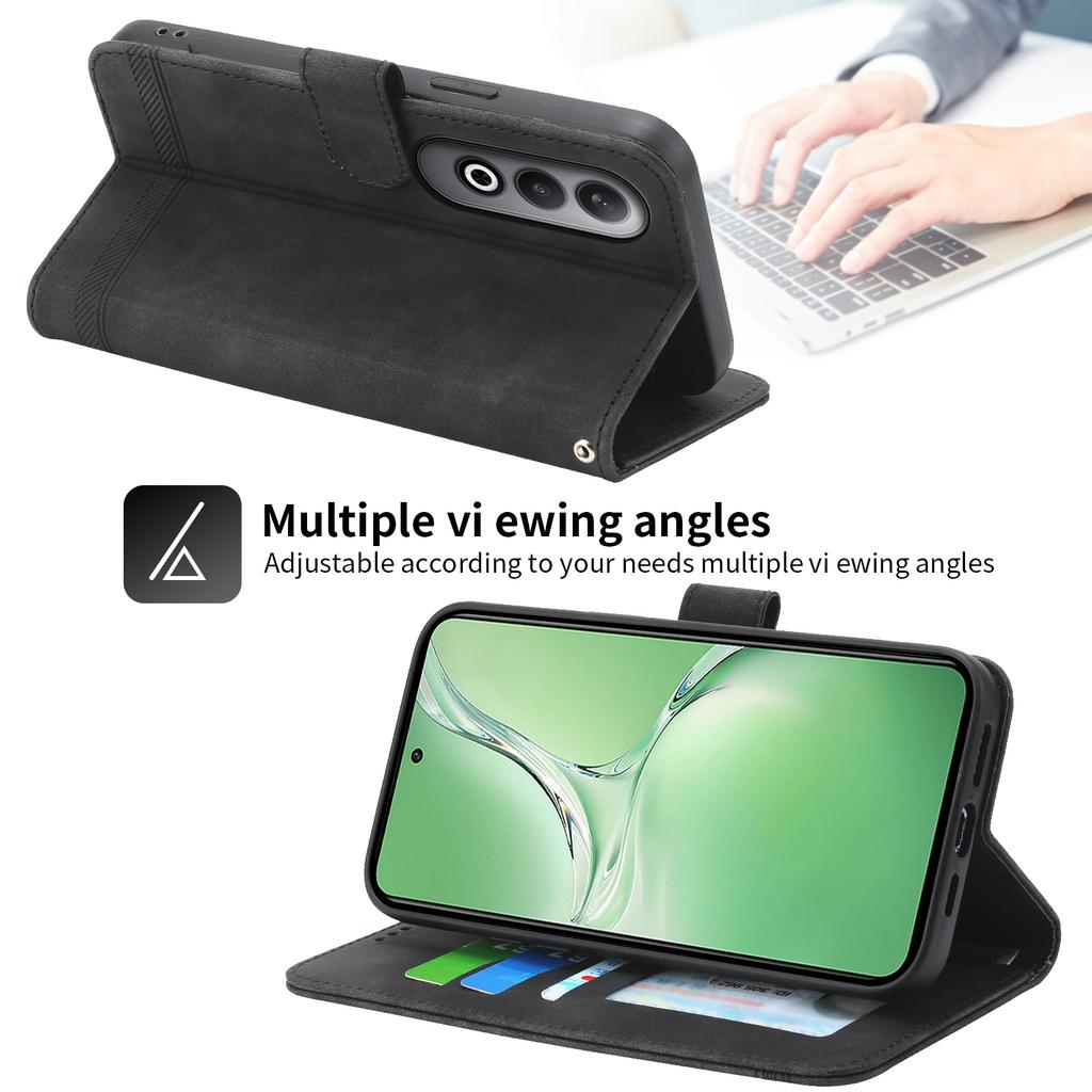 DIERFENG DF-03 For Oppo K12/OnePlus Nord CE4 5G Wallet Case Anti-Drop Leather Phone Cover