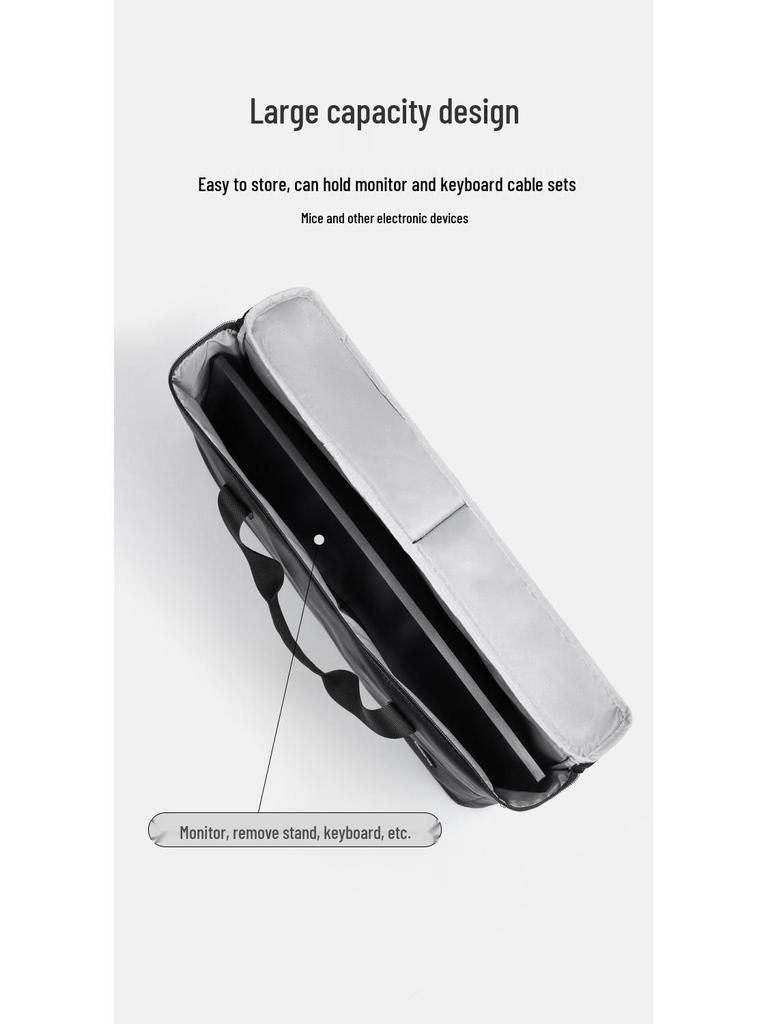 Portable Desktop Computer Storage Bag for 24-27 Inch Monitors