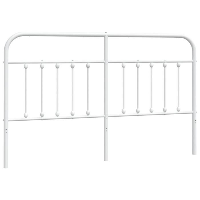 VidaXL White Metal Headboard 180 Cm 352663