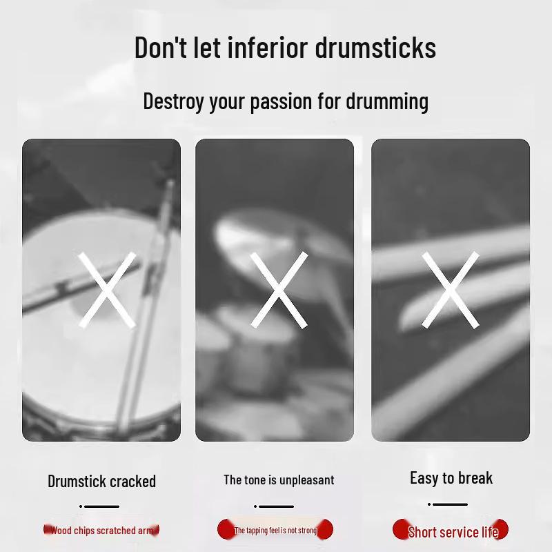 Han Lan Huo Solid Wood Drumstick Holder & Stand for 5A/7A Children's Drumsticks, Walnut Wood