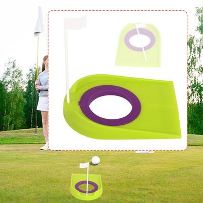 Golf Putting Cup and Flag Hole Lightweight Portable Accessories Training for Home